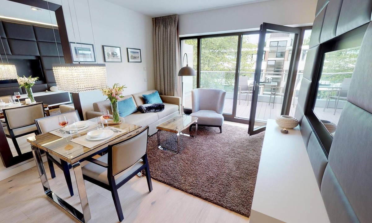 Timmendorfer Strand Apartment | Luxurious vacation apartment 3.10 with sauna and balcony - close to the beach on the Baltic Sea!