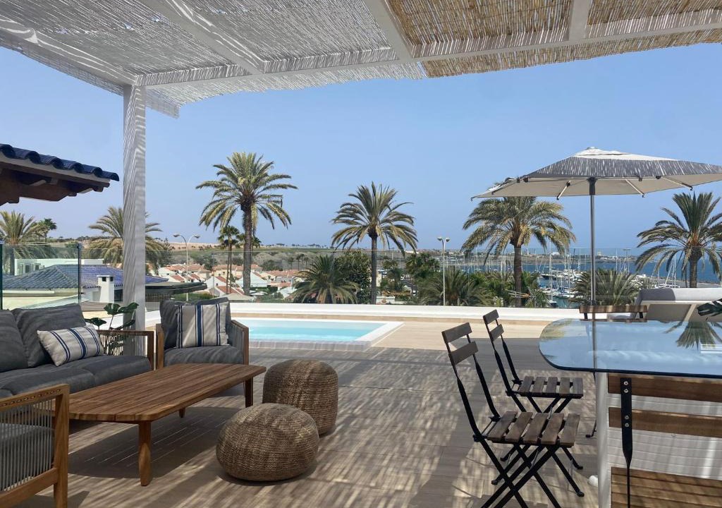 Pasito Blanco Villa | Pasitoblanco Porto Mare 45 Seaview Villa prívate heated pool