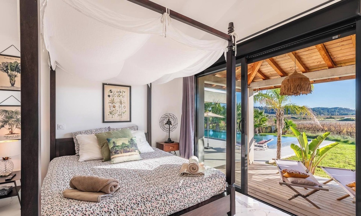 Plaissan Bed & Breakfast | Room n°4 in Villa SCL - Heated pool - SPA Jacuzzi