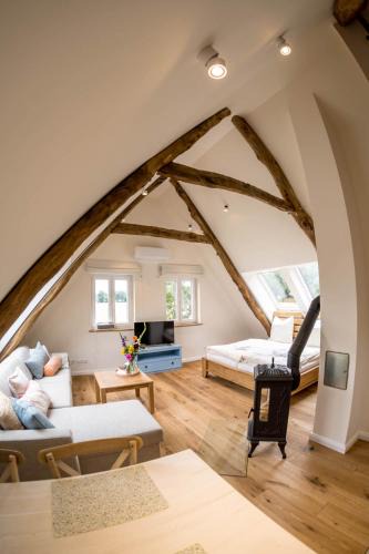 Versmold Apartment | Zum Heuerling Ferienwohung Leinenstube mit Sauna