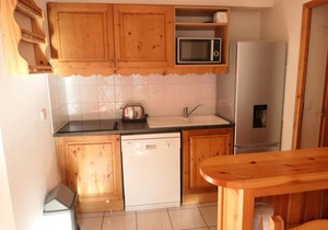 100m from ski lifts, 1st floor, balcony, tv, ski locker, 38m², Saint Gervais