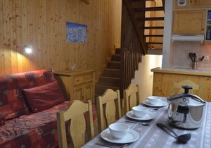 10m from ski slopes, 6th floor, balcony, tv, ski locker, 55m², Les Menuires