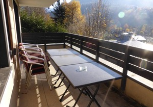 1st floor, swimming pool, balcony, parking, tv, ski locker, 42m², Saint Gervais