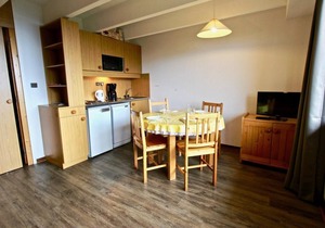 300m from ski slopes, 4th floor, balcony, parking, tv, ski locker, 24m², Chamrousse