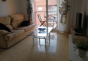 Apartamento con vista al mar en playa Malvarrosa