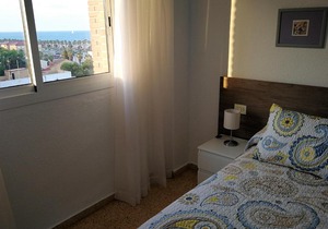 Apartamento con vista al mar en playa Malvarrosa