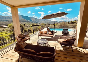 Beautiful! Villa Cassis south Ardèche Les Vans private pool breathtaking view