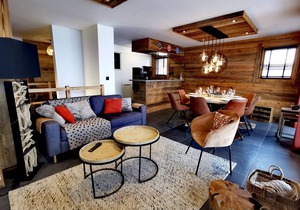 Exceptional duplex with panoramic view, terrace and garage in Les Gets