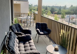 Montpellier Port Marianne T2 (47m² + 31m² terrace)