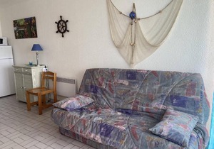 Studio 4 pers avec piscine et parking à 1200m de la plage - FR-1-249-263