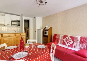 Studio cabin 6 pers, mountain ideal, elevator, ski, parking, pets allowed