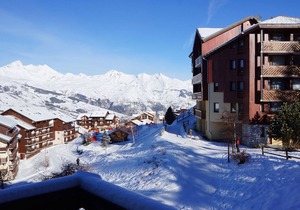 Studio for 4 in Vallandry center, near slopes, balcony with mountain view