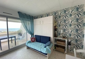 STUDIO SLEEPS 2 WITH DIRECT ACCESS TO THE BEACH AND PARKING | LA GRANDE MOTTE