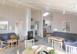 These houses were built on the beach, directly behind the dunes on the edge of the forest.