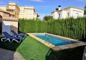 Villa GOLF & PLAYA II on the beach of Oliva Nova