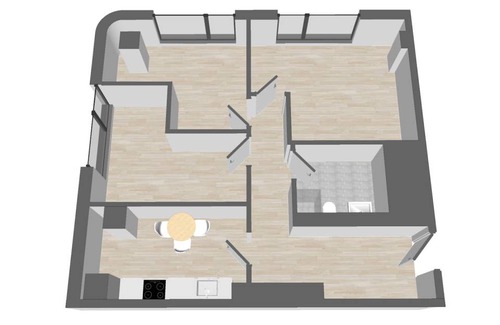 Westend-Sud Resort | 69 m² Private room ∙ 1 bedroom ∙ 1 guest