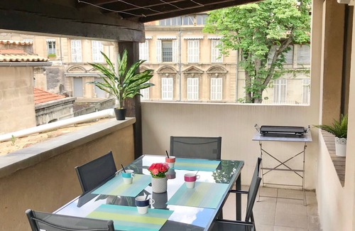 Avignon City Centre Apartment | Spacious apartment with super hyper terrace ideal for festivals and holidays