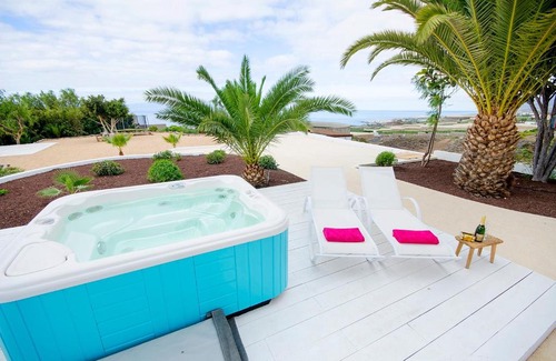 Adeje Villa | Spectacular "Ibiza Style Villa" with Private Beach located on a vast domain in COSTA ADEJE