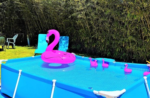 Lemasson Villa | Air-conditioned villa sleeps 10 4 bedrooms 2 bathrooms swimming pool 3m X 2m X 0,75m