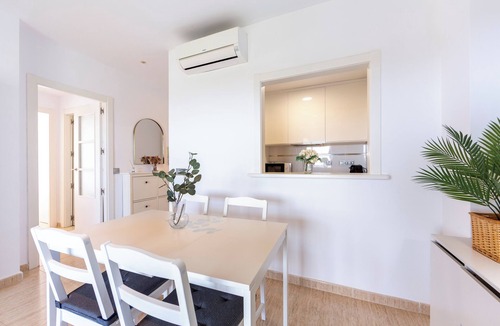 Retamar Apartment | Apartment 'Campo De Golf, Piscina Y Padel' with Sea View, Shared Pool and Air Conditioning