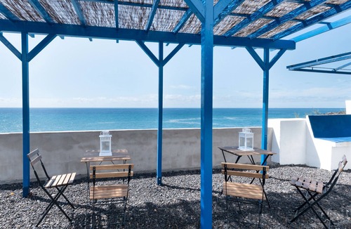 Puerto Naos Apartment | Apartment 'La Bayana - 1' with Sea View, Shared Pool and Wi-Fi