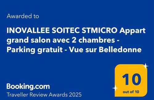 Montbonnot-Saint-Martin Apartment | Appart 65m2 avec 2 chambres dans ferme rénovée - Parking gratuit - Grande vue montagnes