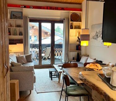 Les Tines Apartment | Appartement ensoleillé aux Tines, vue Massif