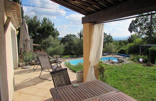 Barjac Cottage | Barjac Villa Pastis - Gîte with swimming pool and view of the Cévennes mountains