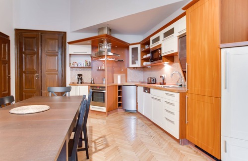 Nove Mesto Apartment | Baroque Gem at Heart of Prague 2BDR Terrace