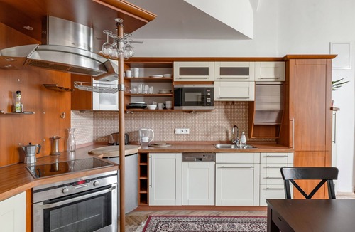 Nove Mesto Apartment | Baroque Gem at Heart of Prague 2BDR Terrace