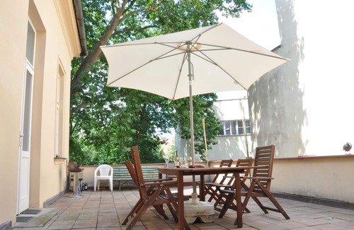 Nove Mesto Apartment | Baroque Gem at Heart of Prague 2BDR Terrace