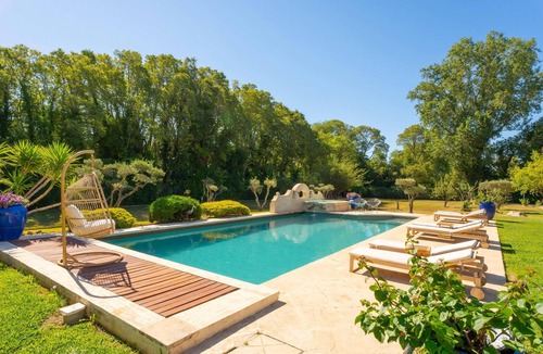 Grans Villa | Belle Villa Provençale Dans Parc Paysagé de 2Ha Avec Piscine, Sauna, Balnéo