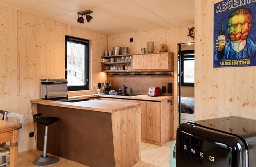 Moorfleet Boat Rental | Boat 'Hausboot Diva Mit Kamin - Winter' with Private Terrace and Wi-Fi