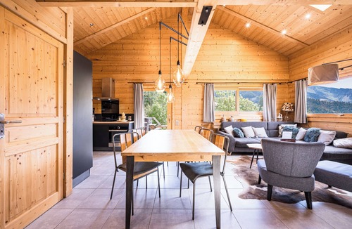 Manigod Ski Chalet | Chalet 'Fnire' with Mountain View, Shared Pool and Wi-Fi