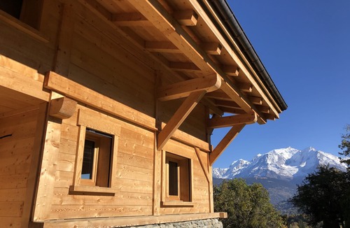 Combloux Ski Chalet | Chalet Neuf vue Panoramique sur le Mont-blanc