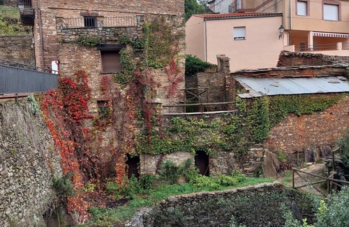 Pinofranqueado House | 🏡 Charming cottage with fireplace & patio – natural pool just 500m away! 🐶🐱💗