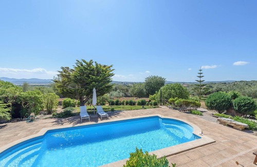 Sant Llorenc des Cardassar Villa | Country Home Can Parpal with Mountain View, Pool, Wi-Fi, A/C & Garden