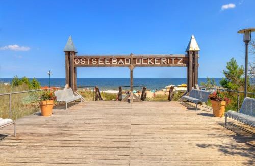 Ueckeritz Apartment | Dünenhaus Ückeritz UnserUsedomDe FeWo ca75qm mit privater Sauna und Kamin Parkplatz direkt am Strand 10I3