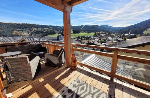 Les Gets Apartment | Exceptional duplex with panoramic view, terrace and garage in Les Gets