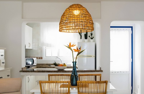 Arrieta House | Holiday Home 'Caleta Campos Bungalows' with Sea View, Shared Pool and Wi-Fi