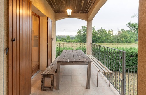 Chambonas House | House 'Les Sources Gîte Sauvignon' with Shared Pool, Private Garden, and Air Conditioning