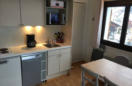 Les Gets Apartment | In the center of the village of Les Gets, ski-in ski-out apartment overlooking the slopes