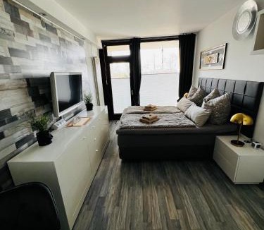 Region Hannover District Apartment | Kleine Möwe, Exklusives ein Zimmer Apartment mit Sauna im Haus