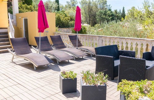 Langlade Apartment | Magnificent Cottage with dominant view swimming pool and heated jacuzzi (Le Palmier)
