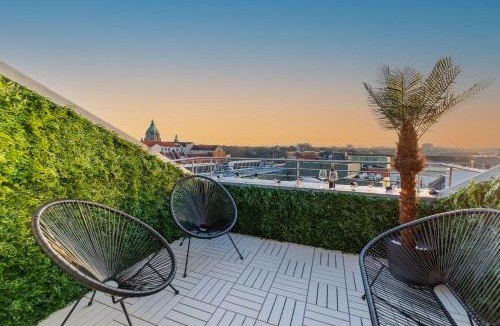 Mitte Apartment | nestup - 130 qm Maisonette-Penthouse - Dachterrasse mit exklusivem Panoramablick