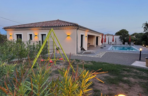 Joyeuse Villa | New Villa Floria* with Private Heated Pool in South Ardèche