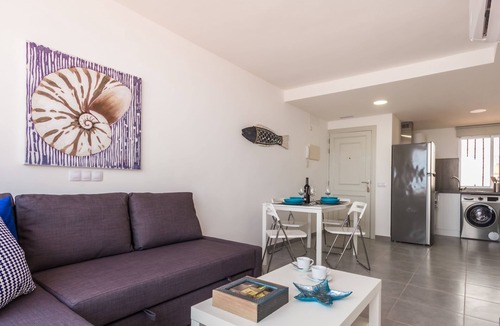 Gran Tarajal Apartment | Ocean View Penthouse II. Beachfront Wifi & A/C. 23m2 private terrace.