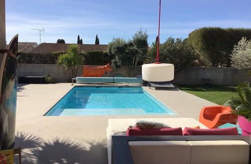 Marguerittes House | One bedroom with private bathroom. Charm and tranquility