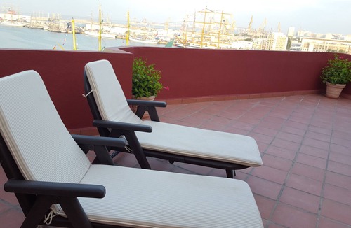 Old Town Apartment | Penthouse in front of the port of Cádiz