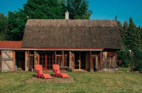 Luckow House | Pommernhaus Forsthaus Rieth am See, Sauna, Kamin, Ruderboot